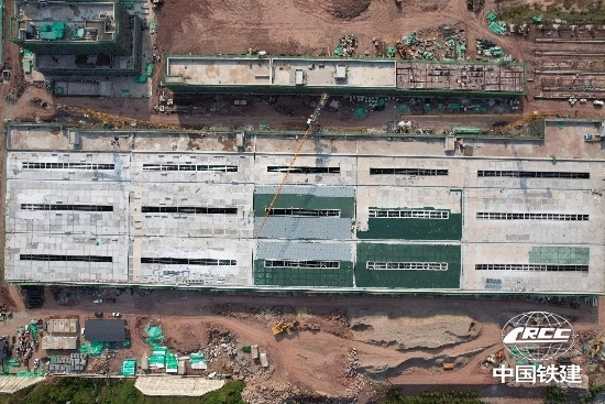 建設(shè)中的重慶軌道24號線鹿角車輛段(龔雪萍 供圖)_副本.jpg